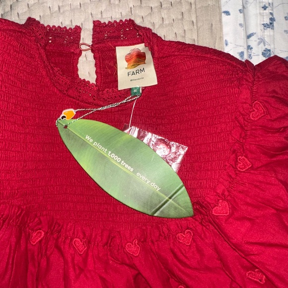 FARM Rio Red Ruffled Blouse - Picture 2 of 3